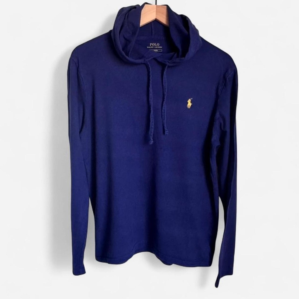 Classic Polo Ralph Lauren long-sleeve hooded t-shirt- Size M